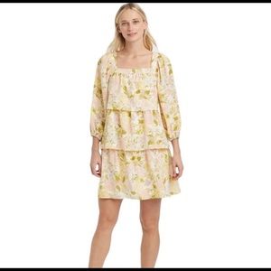 Who What Wear Drawing Room Floral Tier Dress